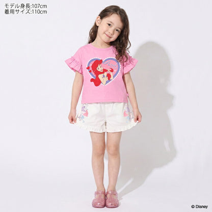 日本童裝 BDL x Disney 公主荷葉邊刺繡短褲 90-130cm 女童款 夏季 PANTS