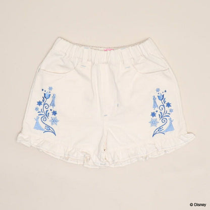 日本童裝 BDL x Disney 公主荷葉邊刺繡短褲 90-130cm 女童款 夏季 PANTS