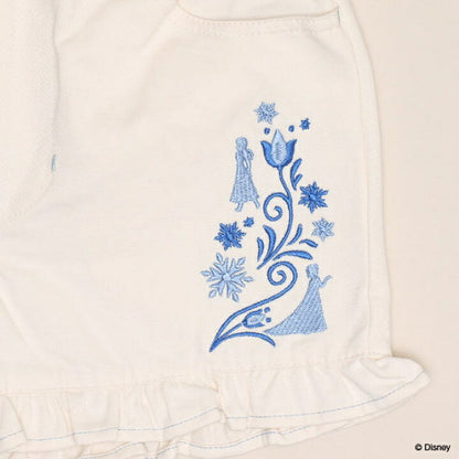 日本童裝 BDL x Disney 公主荷葉邊刺繡短褲 90-130cm 女童款 夏季 PANTS
