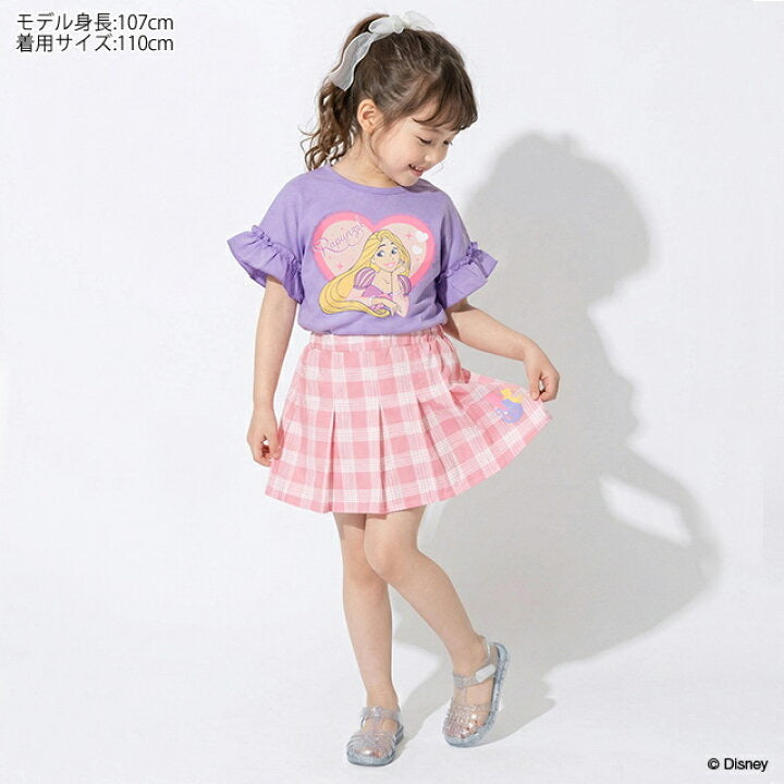 日本童裝 BDL x Disney 公主荷葉邊袖上衣 90-130cm 女童款 夏季 TOPS