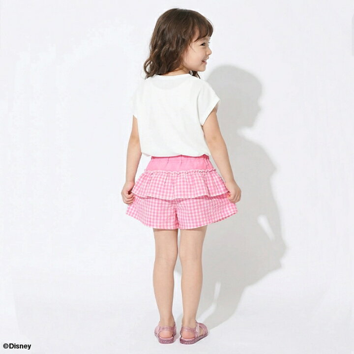 日本童裝 BDL x Disney 公主荷葉邊格紋兩件套裝 90-130cm 女童款 夏季 TOPS PANTS
