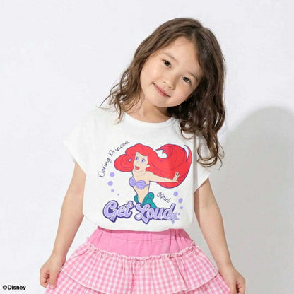 日本童裝 BDL x Disney 公主荷葉邊格紋兩件套裝 90-130cm 女童款 夏季 TOPS PANTS