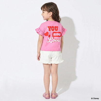 日本童裝 BDL x Disney 公主荷葉邊袖上衣 90-130cm 女童款 夏季 TOPS