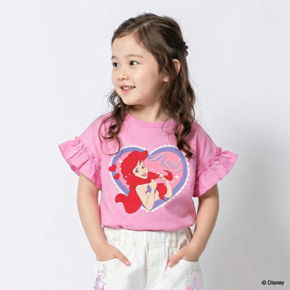 日本童裝 BDL x Disney 公主荷葉邊袖上衣 90-130cm 女童款 夏季 TOPS