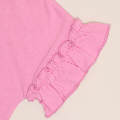 日本童裝 BDL x Disney 公主荷葉邊袖上衣 90-130cm 女童款 夏季 TOPS