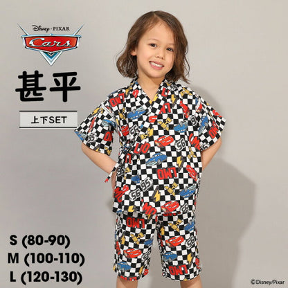 日本童裝 BDL x Disney Cars日本甚平 日本和服 80-130cm 男童款 夏季 TOPS PANTS 日本夏祭慶典特輯