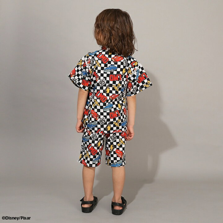 日本童裝 BDL x Disney Cars日本甚平 日本和服 80-130cm 男童款 夏季 TOPS PANTS 日本夏祭慶典特輯