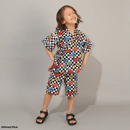 日本童裝 BDL x Disney Cars日本甚平 日本和服 80-130cm 男童款 夏季 TOPS PANTS 日本夏祭慶典特輯