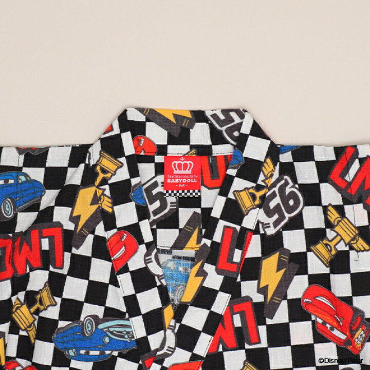 日本童裝 BDL x Disney Cars日本甚平 日本和服 80-130cm 男童款 夏季 TOPS PANTS 日本夏祭慶典特輯