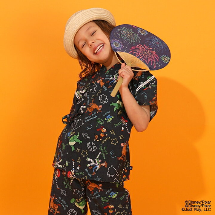 日本童裝 BDL x Disney ToyStory日本甚平 日本和服 80-130cm 男童款 夏季 TOPS PANTS 日本夏祭慶典特輯