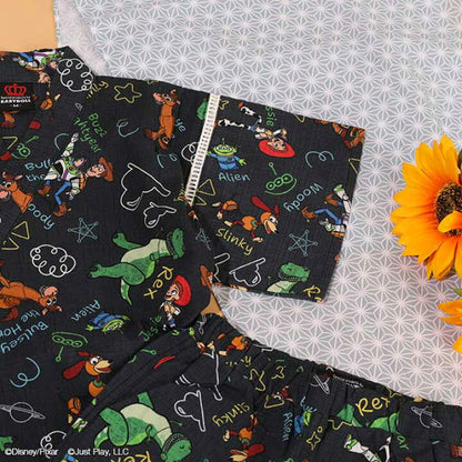 日本童裝 BDL x Disney ToyStory日本甚平 日本和服 80-130cm 男童款 夏季 TOPS PANTS 日本夏祭慶典特輯