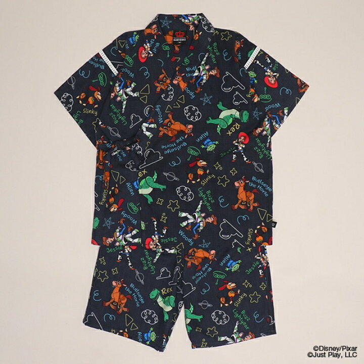 日本童裝 BDL x Disney ToyStory日本甚平 日本和服 80-130cm 男童款 夏季 TOPS PANTS 日本夏祭慶典特輯