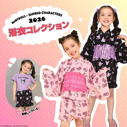 日本童裝 BDL x Sanrio 日本浴衣 日本和服 90-140cm 女童款 夏季 TOPS PANTS 日本夏祭慶典特輯