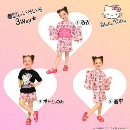日本童裝 BDL x Sanrio 日本浴衣 日本和服 90-140cm 女童款 夏季 TOPS PANTS 日本夏祭慶典特輯