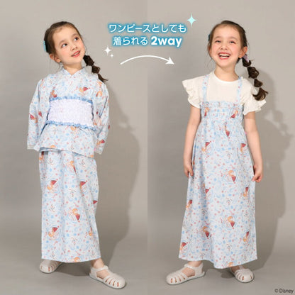 日本童裝 BDL x Disney 公主日本浴衣 日本和服 90-140cm 女童款 夏季 DRESSES 日本夏祭慶典特輯