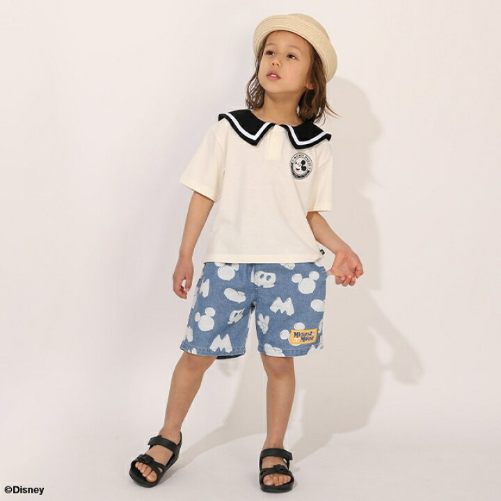 Japanese BDL x Disney parent-child print tops (80-150cm) for boys and girls (summer TOPS) 