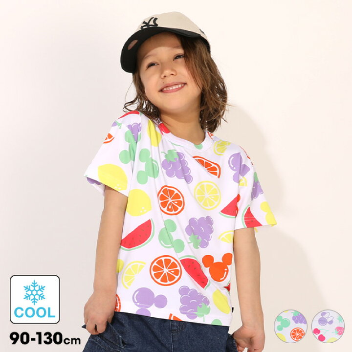 日本童裝 BDL x Disney 接觸冷感 水果印花上衣 90-130cm 男童款/女童款 夏季 TOPS