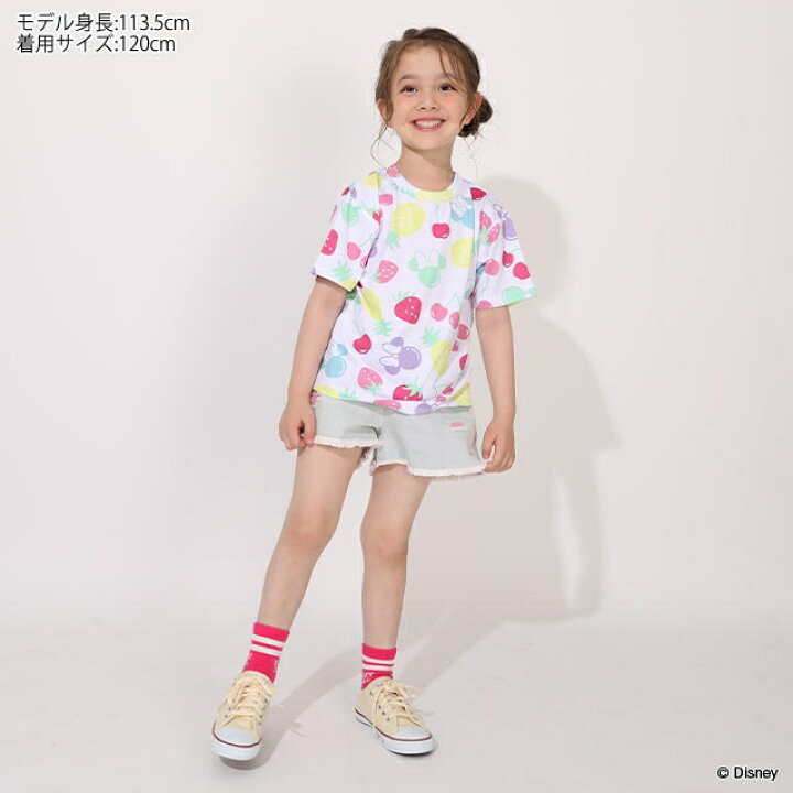 日本童裝 BDL x Disney 接觸冷感 水果印花上衣 90-130cm 男童款/女童款 夏季 TOPS
