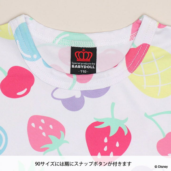 日本童裝 BDL x Disney 接觸冷感 水果印花上衣 90-130cm 男童款/女童款 夏季 TOPS