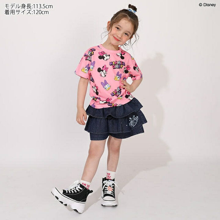 Japanese BDL x Disney parent-child print tops (80-150cm) for boys and girls (summer TOPS) 