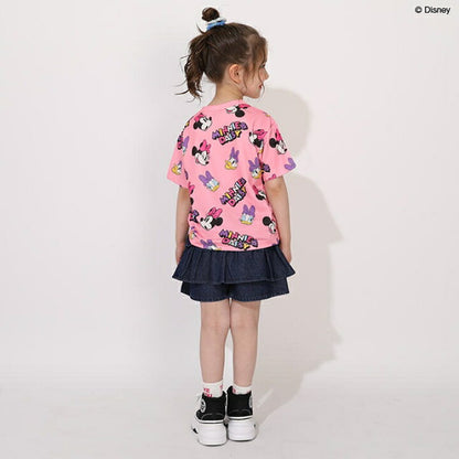 Japanese BDL x Disney parent-child print tops (80-150cm) for boys and girls (summer TOPS) 