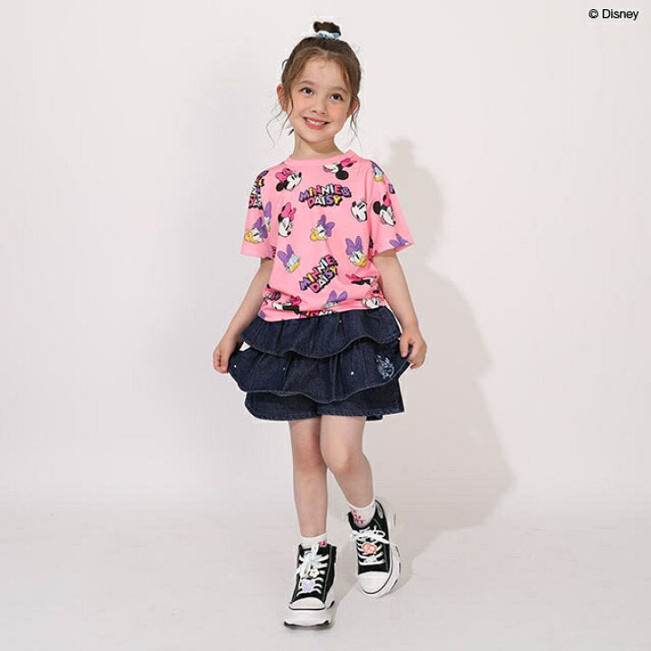 Japanese BDL x Disney parent-child print tops (80-150cm) for boys and girls (summer TOPS) 