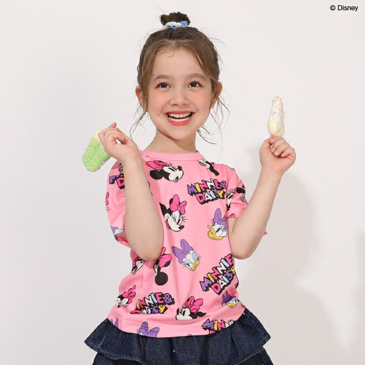 Japanese BDL x Disney parent-child print tops (80-150cm) for boys and girls (summer TOPS) 