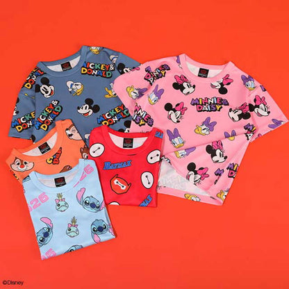 Japanese BDL x Disney parent-child print tops (80-150cm) for boys and girls (summer TOPS) 