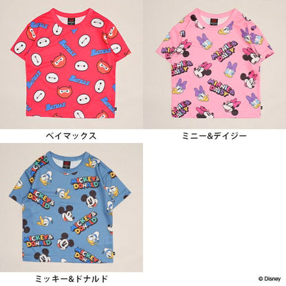 Japanese BDL x Disney parent-child print tops (80-150cm) for boys and girls (summer TOPS) 