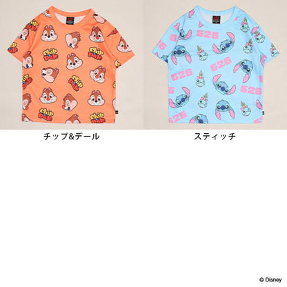 Japanese BDL x Disney parent-child print tops (80-150cm) for boys and girls (summer TOPS) 