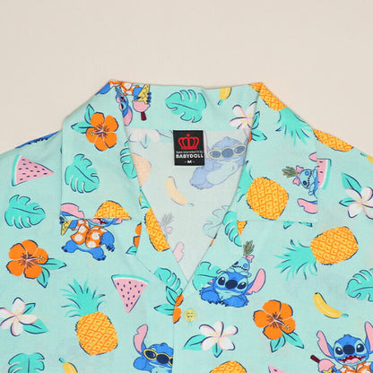 Japanese BDL x Disney parent-child print tops (80-150cm) for boys and girls (summer TOPS) 