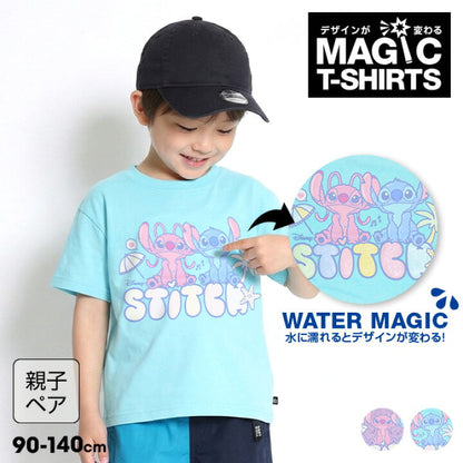 日本童裝 BDL x Stitch 親子裝 遇水變色 魔法印花上衣 90-140cm 男童款/女童款 夏季 TOPS