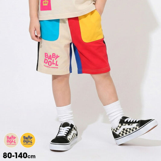 日本童裝 BDL 炫彩拼色短褲 80-140cm 男童款 夏季 PANTS