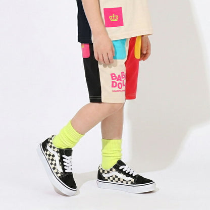 日本童裝 BDL 炫彩拼色短褲 80-140cm 男童款 夏季 PANTS