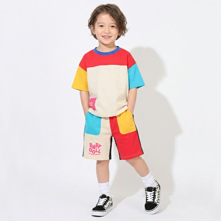 日本童裝 BDL 炫彩拼色短褲 80-140cm 男童款 夏季 PANTS