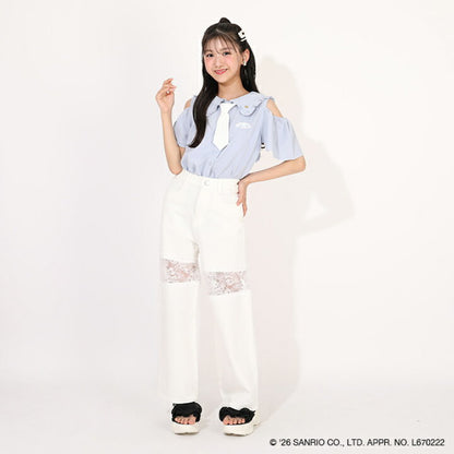 日本童裝 BDL x Sanrio 水手領襯衫上衣 120-160cm 女童款 夏季 TOPS