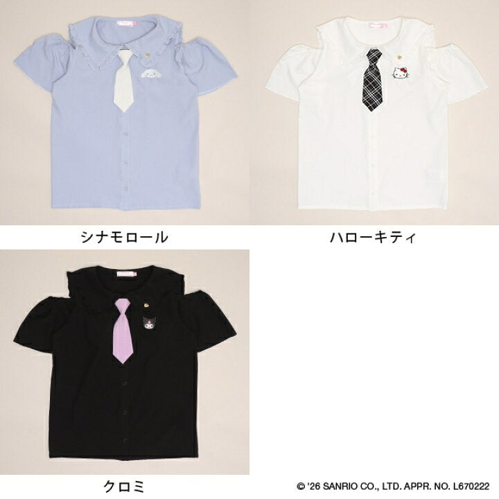 日本童裝 BDL x Sanrio 水手領襯衫上衣 120-160cm 女童款 夏季 TOPS