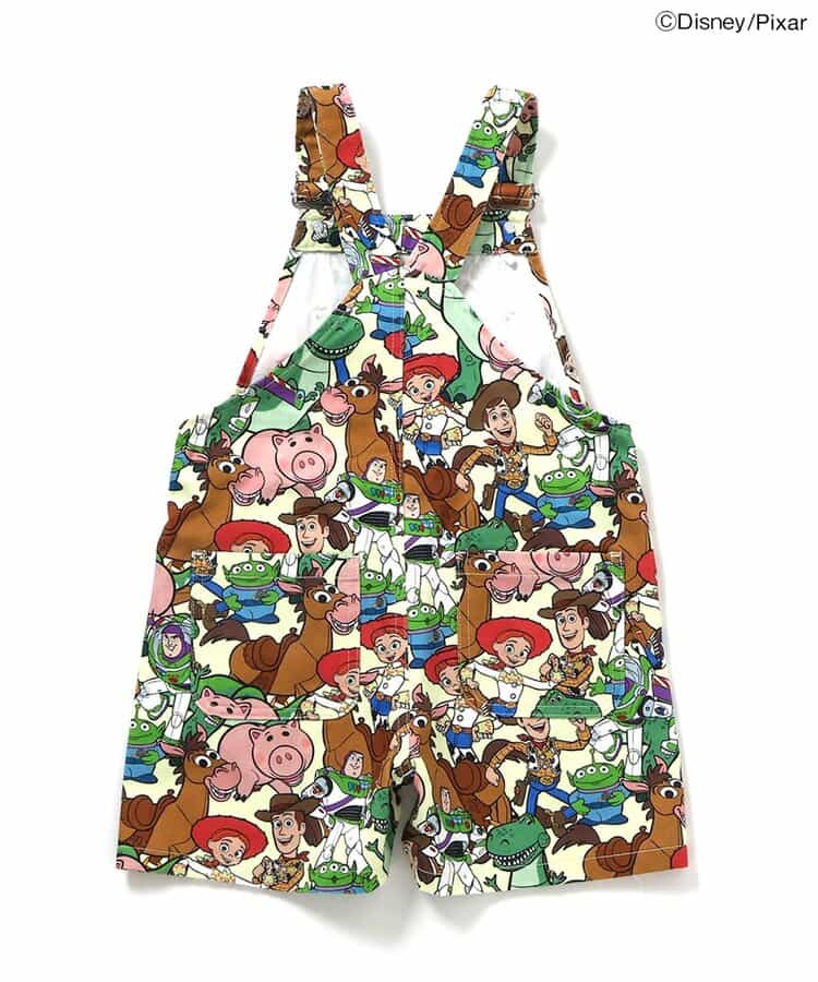 日本童裝 BREEZEx Disney ToyStory全印花短背帶褲 90-130cm 男童款 夏季 Jumpsuit