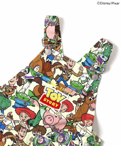 日本童裝 BREEZEx Disney ToyStory全印花短背帶褲 90-130cm 男童款 夏季 Jumpsuit