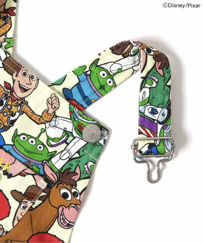 日本童裝 BREEZEx Disney ToyStory全印花短背帶褲 90-130cm 男童款 夏季 Jumpsuit