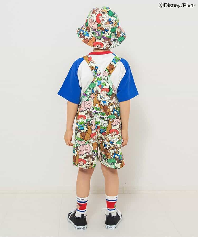 日本童裝 BREEZEx Disney ToyStory全印花短背帶褲 90-130cm 男童款 夏季 Jumpsuit