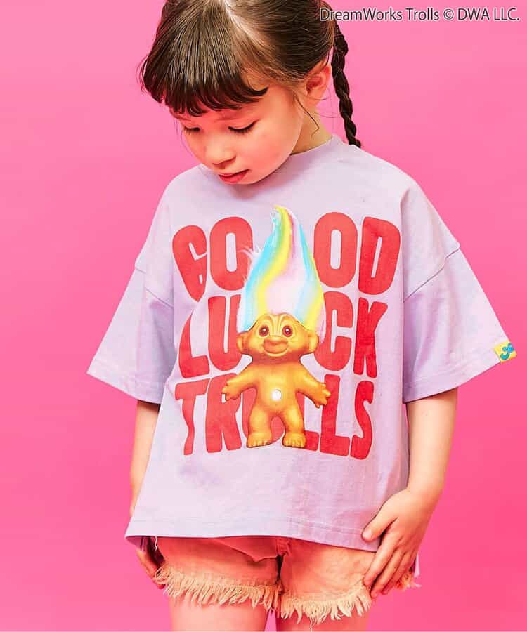 日本童裝 F.O.KIDS x Good Luck Trolls 印花上衣 80-150cm 男童款/女童款 夏季 TOPS 其他品牌童裝