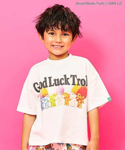日本童裝 F.O.KIDS x Good Luck Trolls 印花上衣 80-150cm 男童款/女童款 夏季 TOPS 其他品牌童裝