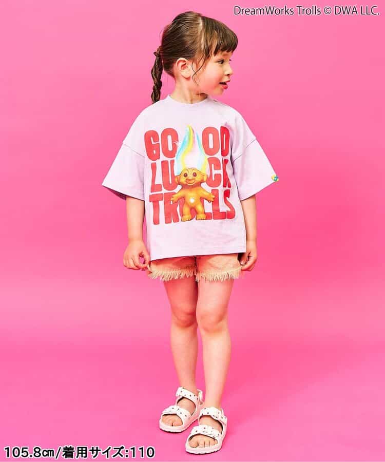 日本童裝 F.O.KIDS x Good Luck Trolls 印花上衣 80-150cm 男童款/女童款 夏季 TOPS 其他品牌童裝