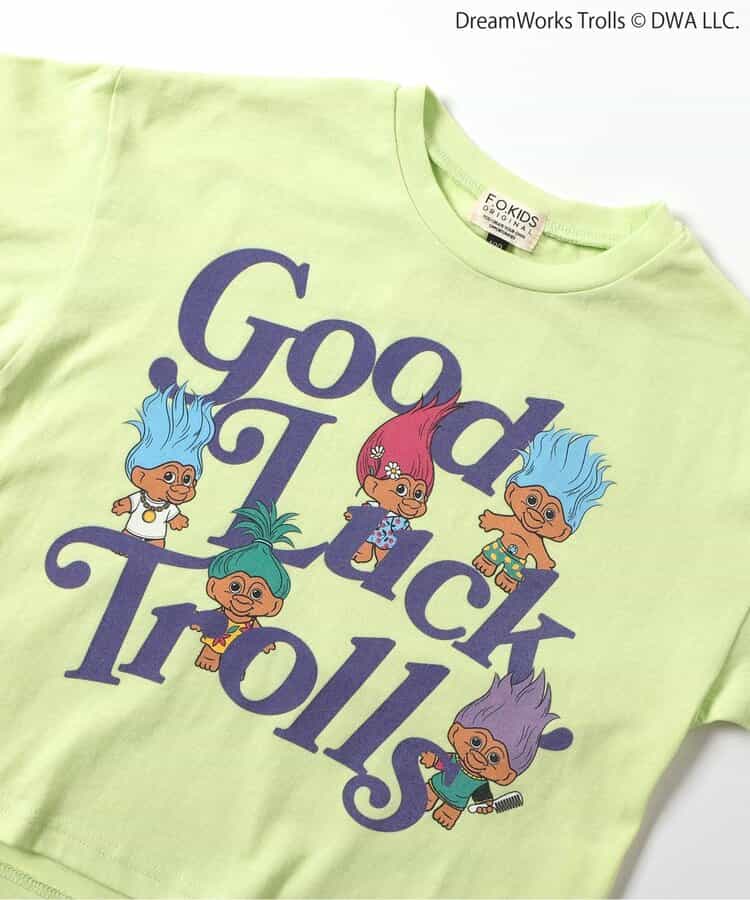 日本童裝 F.O.KIDS x Good Luck Trolls 印花上衣 80-150cm 男童款/女童款 夏季 TOPS 其他品牌童裝