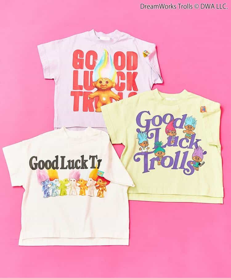 日本童裝 F.O.KIDS x Good Luck Trolls 印花上衣 80-150cm 男童款/女童款 夏季 TOPS 其他品牌童裝