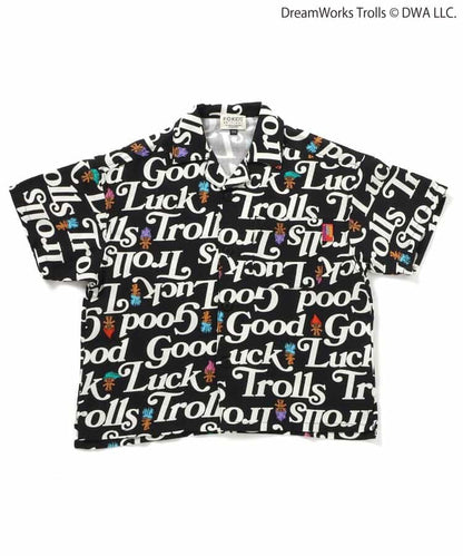 日本童裝 F.O.KIDS x Good Luck Trolls 全印花襯衫 80-150cm 男童款/女童款 夏季 TOPS 其他品牌童裝