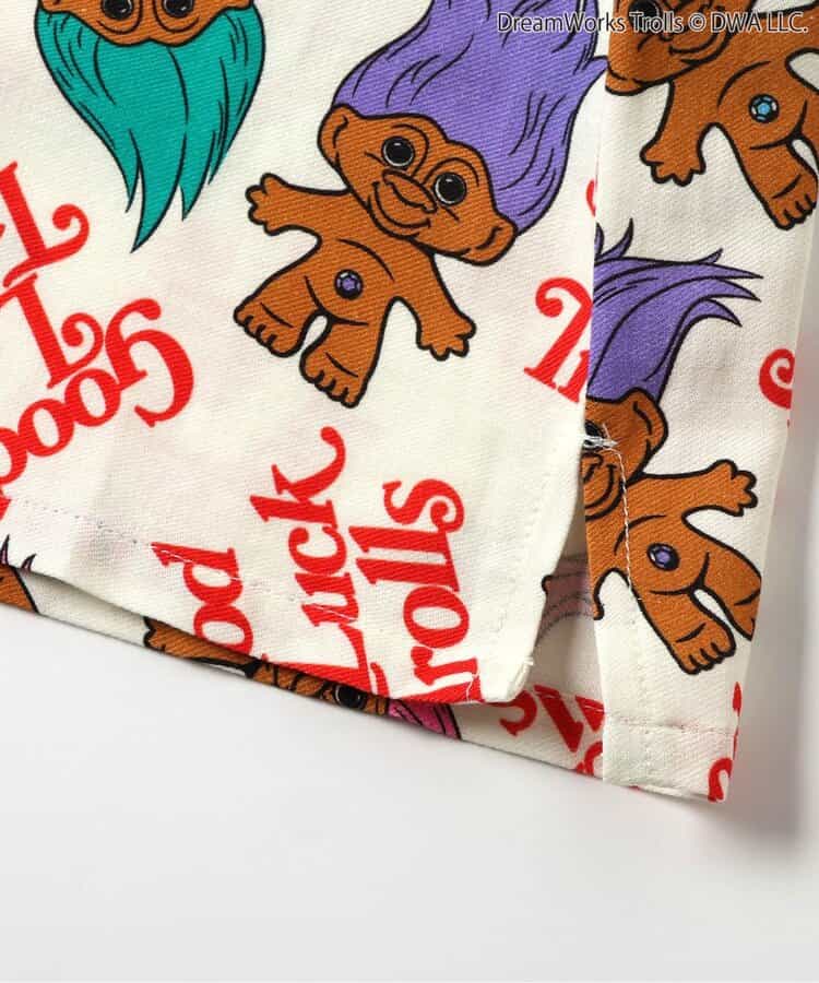 日本童裝 F.O.KIDS x Good Luck Trolls 全印花襯衫 80-150cm 男童款/女童款 夏季 TOPS 其他品牌童裝