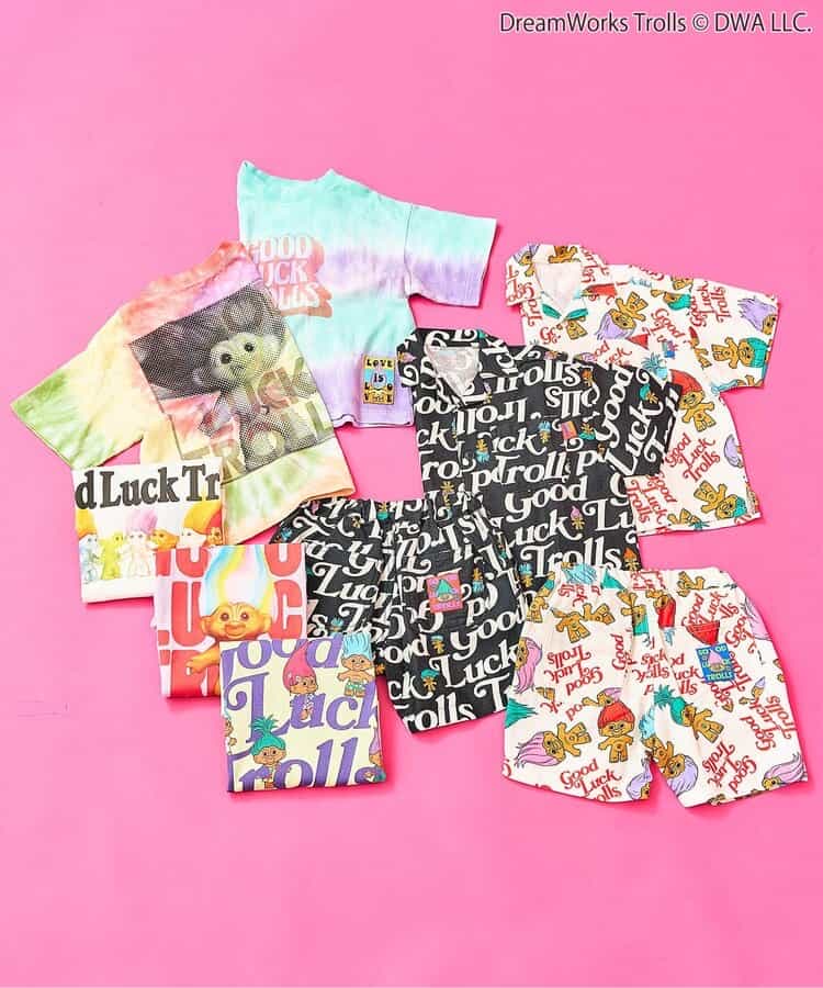 日本童裝 F.O.KIDS x Good Luck Trolls 印花短褲 80-150cm 男童款/女童款 夏季 PANTS 其他品牌童裝