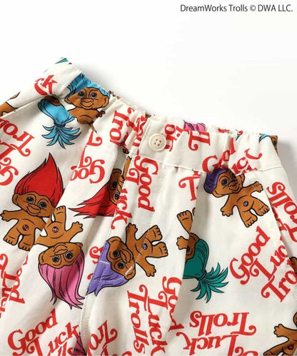 日本童裝 F.O.KIDS x Good Luck Trolls 印花短褲 80-150cm 男童款/女童款 夏季 PANTS 其他品牌童裝